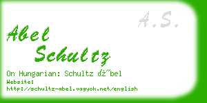 abel schultz business card